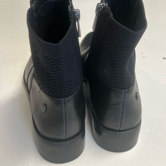 Aetrex Womens Kaitlyn Leather Round Toe Ankle Fashion Boots, Black, Size 36 - Picture 4 of 16